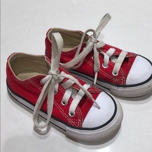 Converse Red Chuck Taylor Low Top Toddler 7